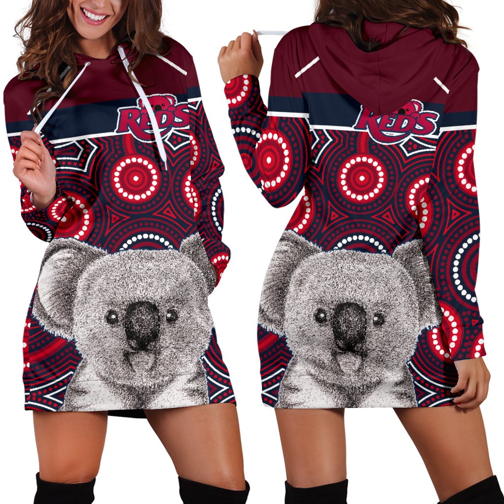 reds-rugby-australian-women-hoodie-dress-simple-indigenous-queensland
