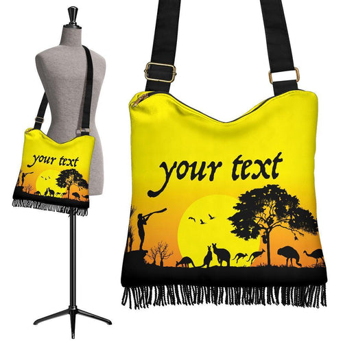 custom-text-boho-handbags-sunset-australia-view