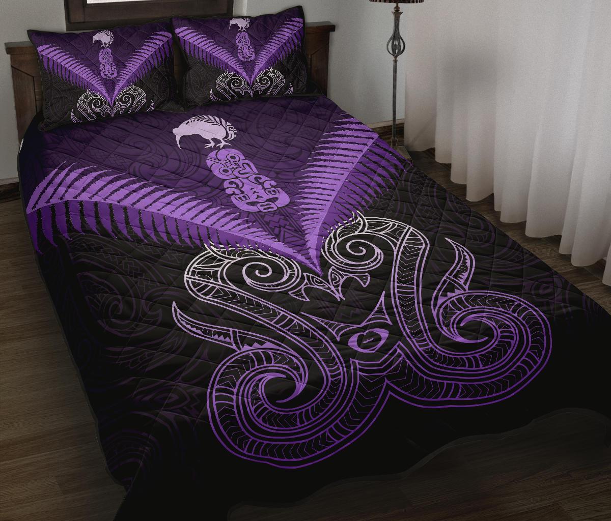 maori-manaia-new-zealand-quilt-bed-set-purple
