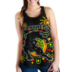 Penrith Women Racerback Tank Indigenous Panthers - Black - Vibe Hoodie