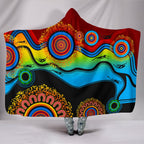 aboriginal-hooded-blanket-dot-painting-indigenous-circle-patterns-blue-dream