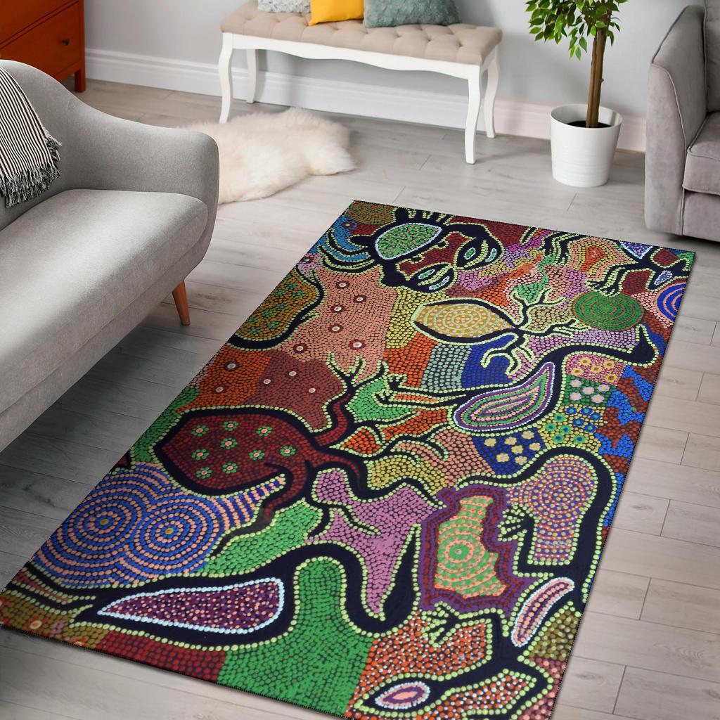 area-rug-aboriginal-dot-art-painting-with-australia-animal