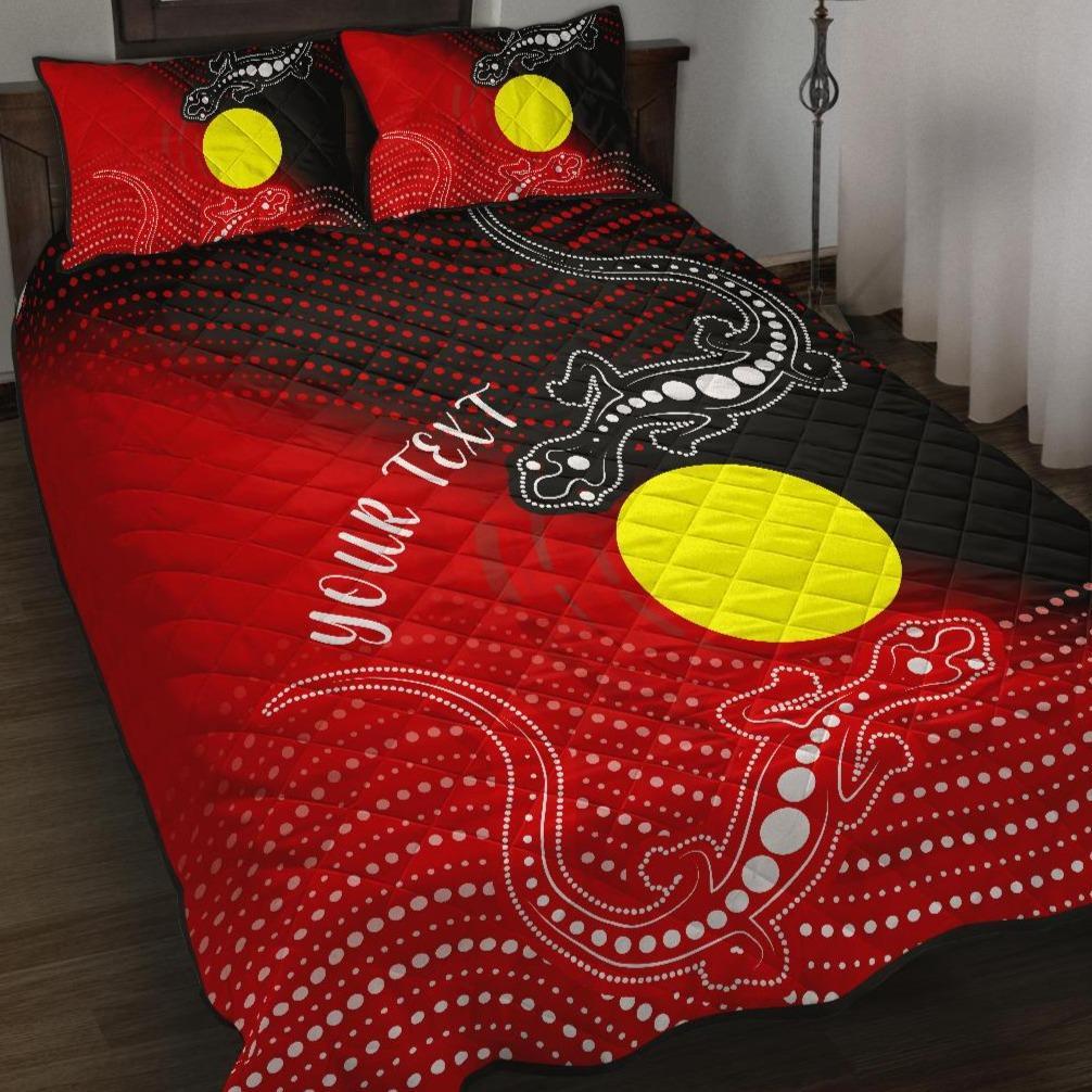 customaboriginal-quilt-bed-set-two-indigenous-lizard