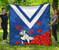 bulldogs-premium-quilt-poppy-flowers