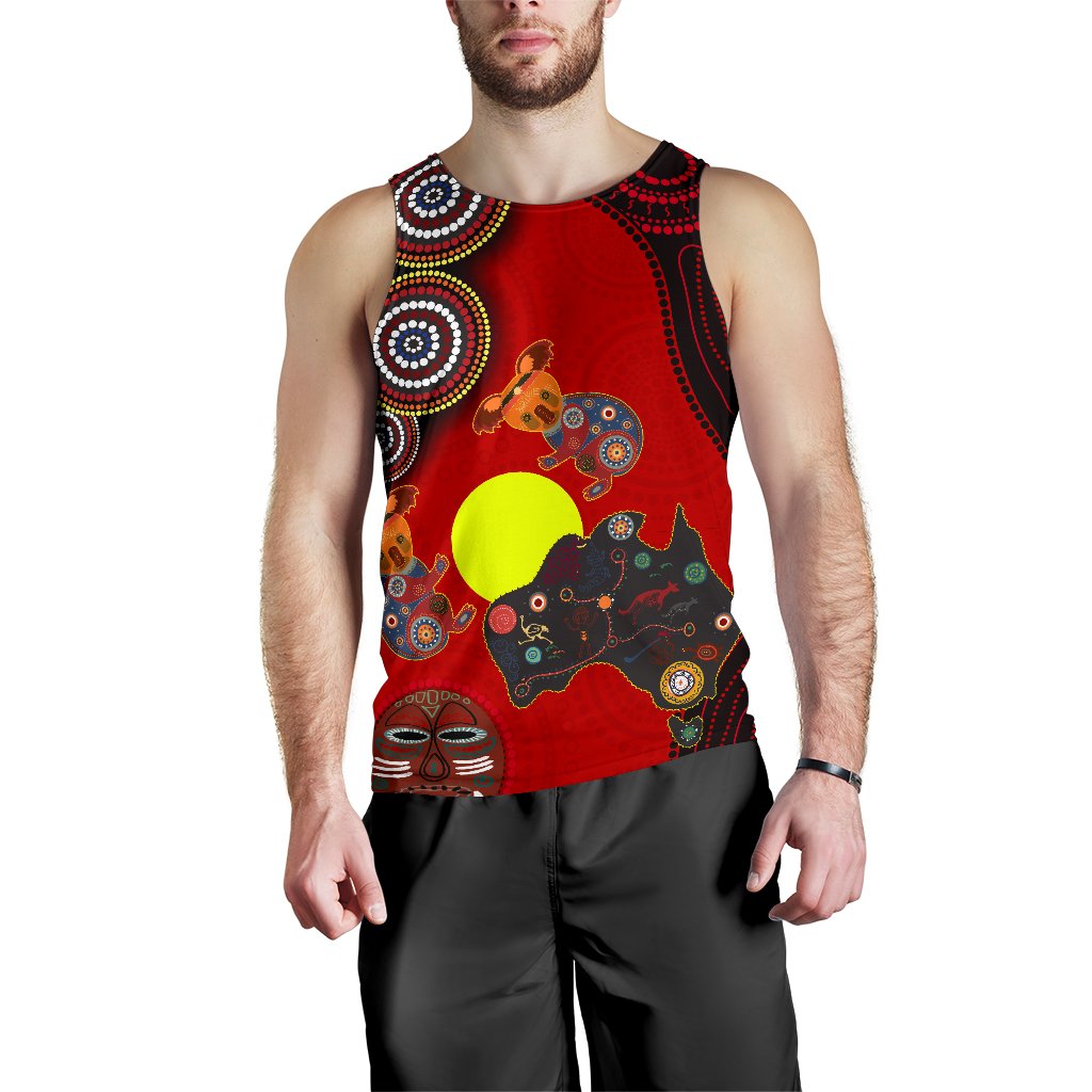 1staustrailia-aboriginal-mens-tank-top-animal-dot-painting