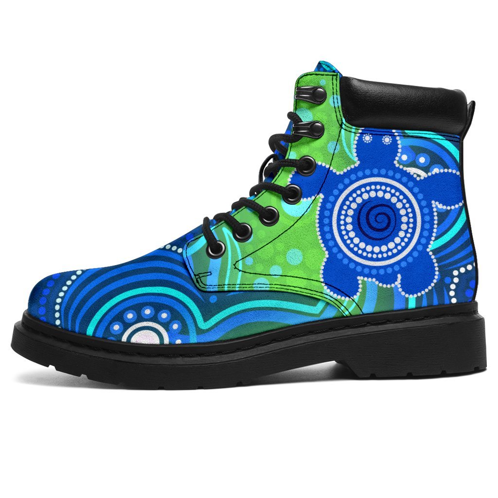 1staustrali-aboriginal-all-season-boots-aboriginal-turtle-family