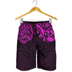 new-zealand-all-over-print-mens-shorts-maori-polynesian-tattoo-purple