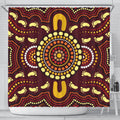 aboriginal-shower-curtain-indigenous-circle-footprint