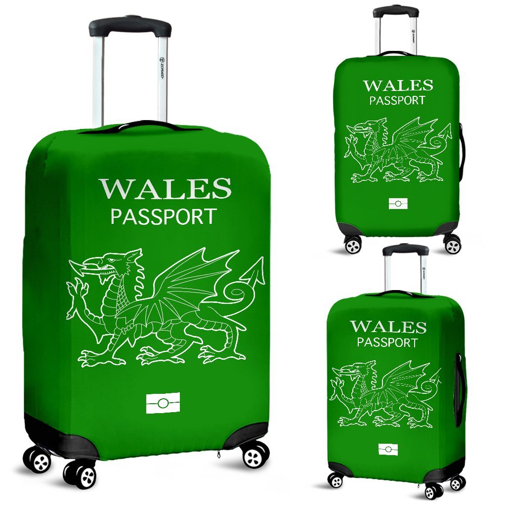 wales-passport-green-luggage-cover