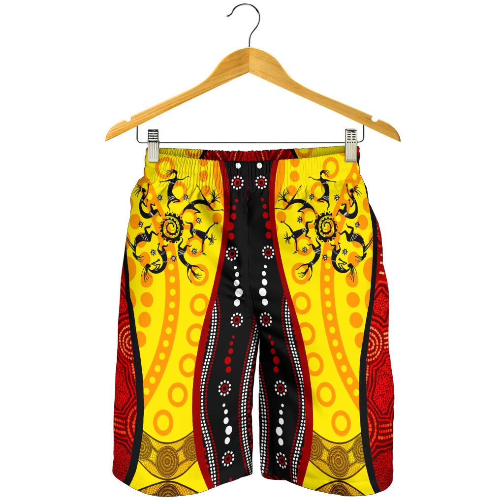 aboriginal-mens-short-dreamtime-koori-dance-dot-acrylic-paint
