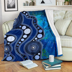aboriginal-premium-blanket-australia-indigenous-flag-circle-dot-painting-art-blue