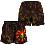 Aboriginal Women's Shorts - Australia Map and Indigenous Flag - Vibe Hoodie