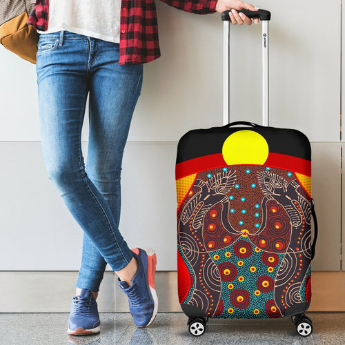luggage-cover-aboriginal-sublimation-dot-pattern-style-red