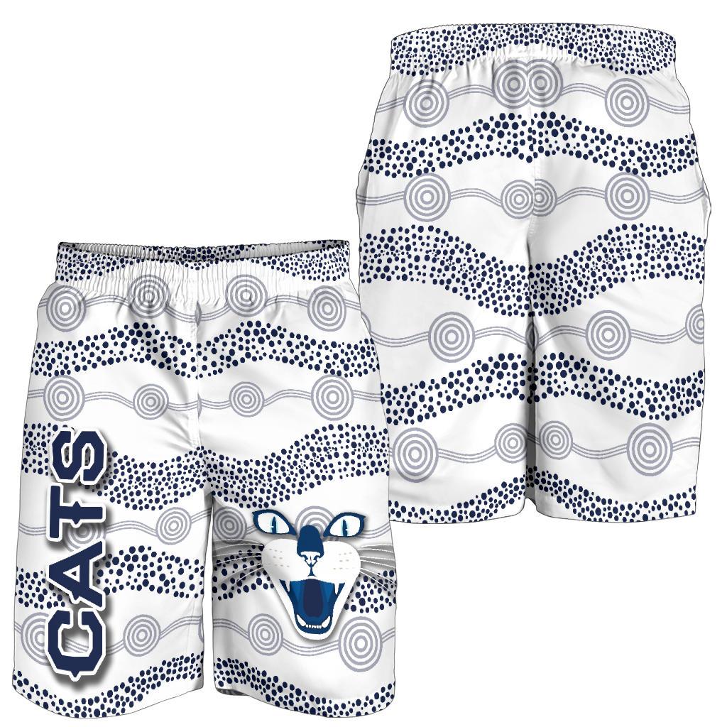 geelong-men-shorts-cats-indigenous-white