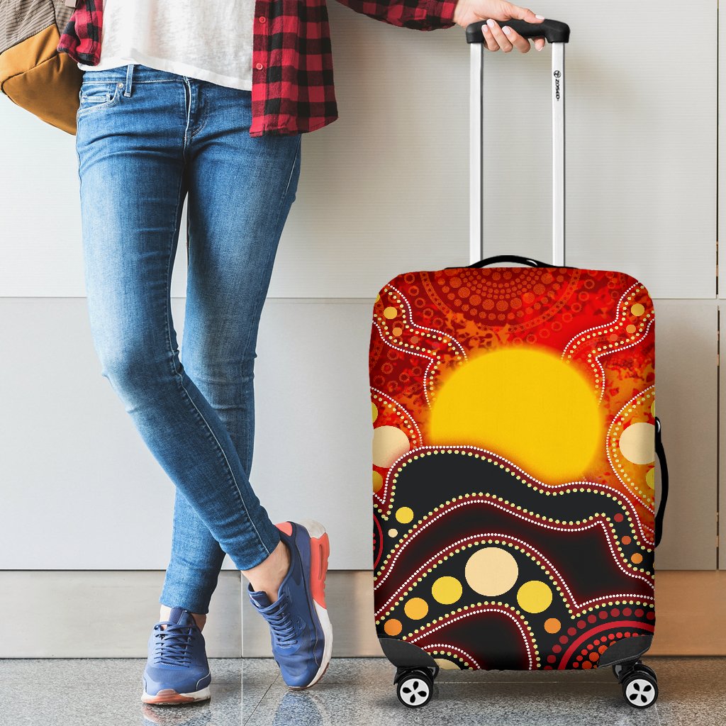 aboriginal-luggage-cover-aboriginal-lives-matter-flag-dot-painting-art