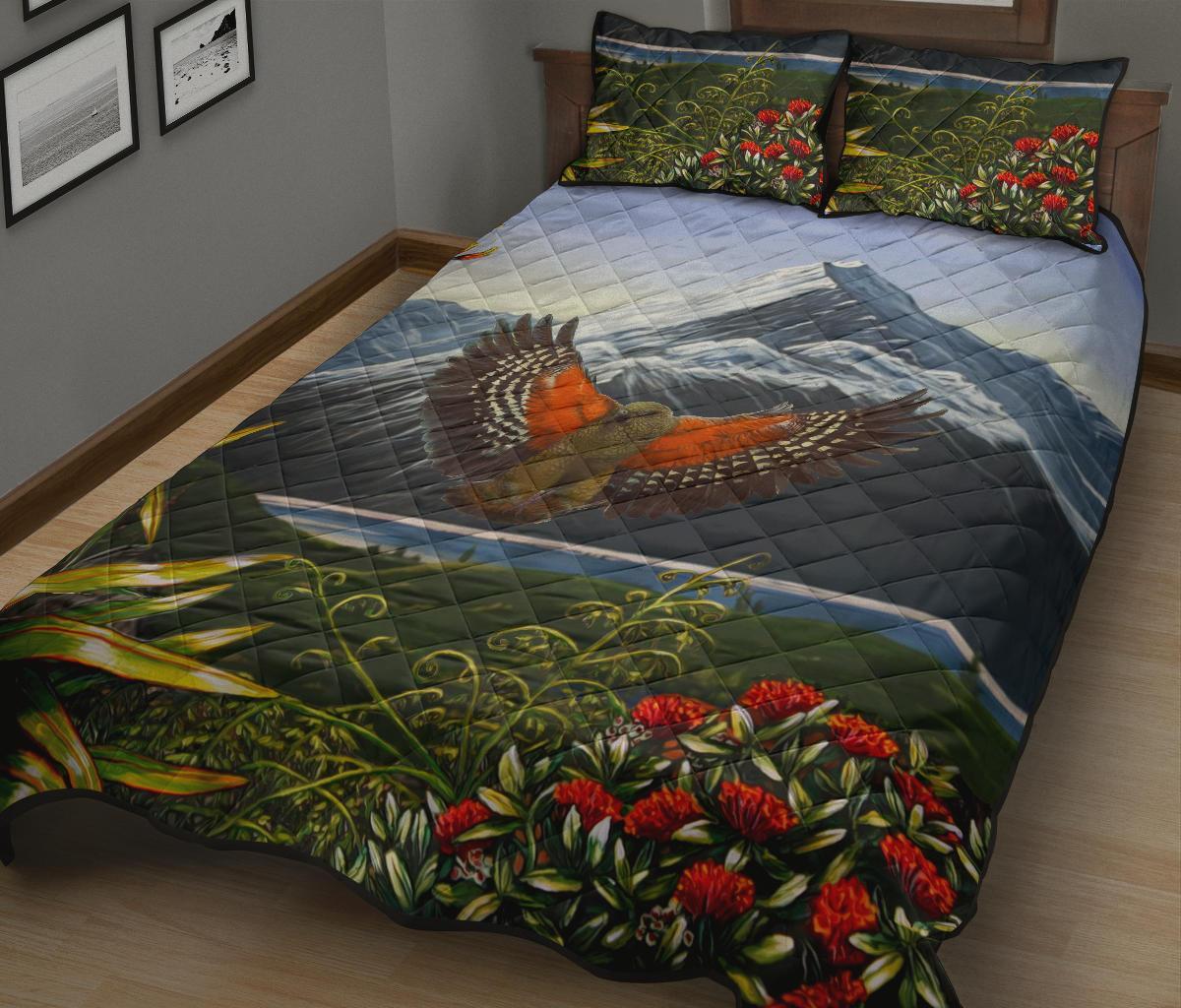kea-parrot-new-zealand-quilt-bed-set
