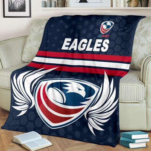 usa-rugby-premium-blanket-eagles-simple-style-full-navy