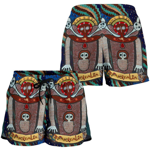 Wandjina Women's Shorts - Australian Aboriginal Mythology - My Australia - Vibe Hoodie