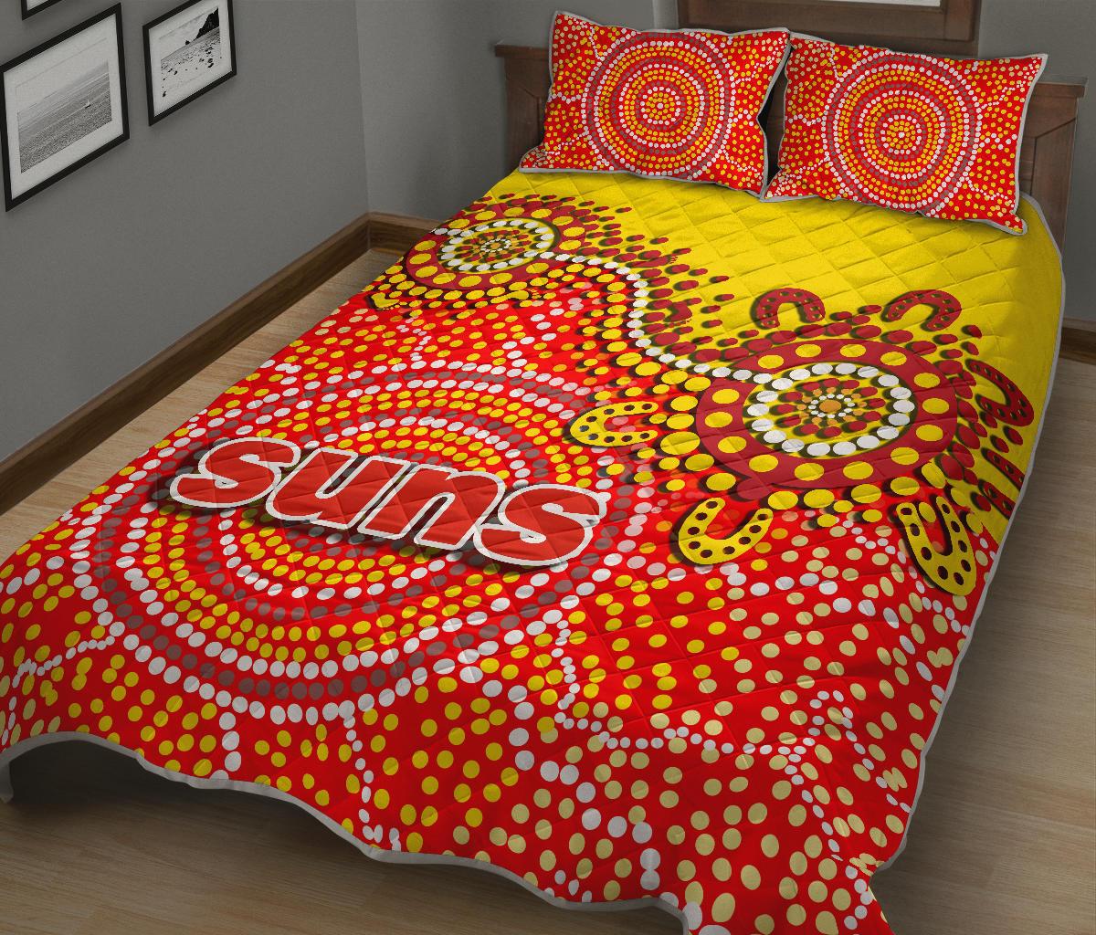 gold-coast-quilt-bed-set-sun-aboriginal