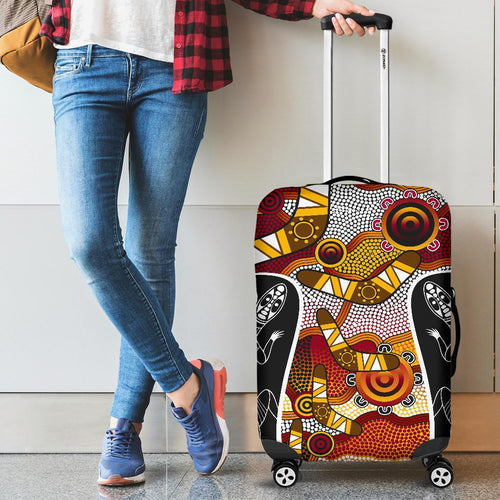 luggage-cover-aboriginal-dot-painting-lizard-suitcase-cover