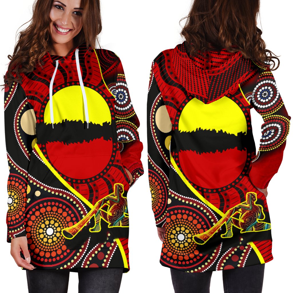 hoodie-dress-australia-aboriginal-dots-with-didgeridoo