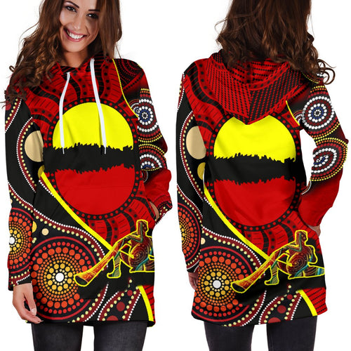 hoodie-dress-australia-aboriginal-dots-with-didgeridoo