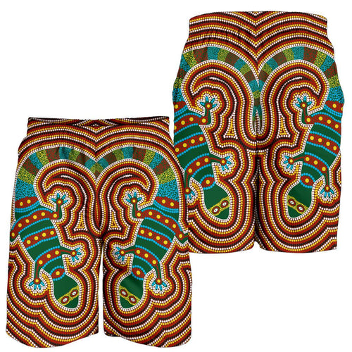 aboriginal-mens-shorts-lizard-dot-painting-patterns