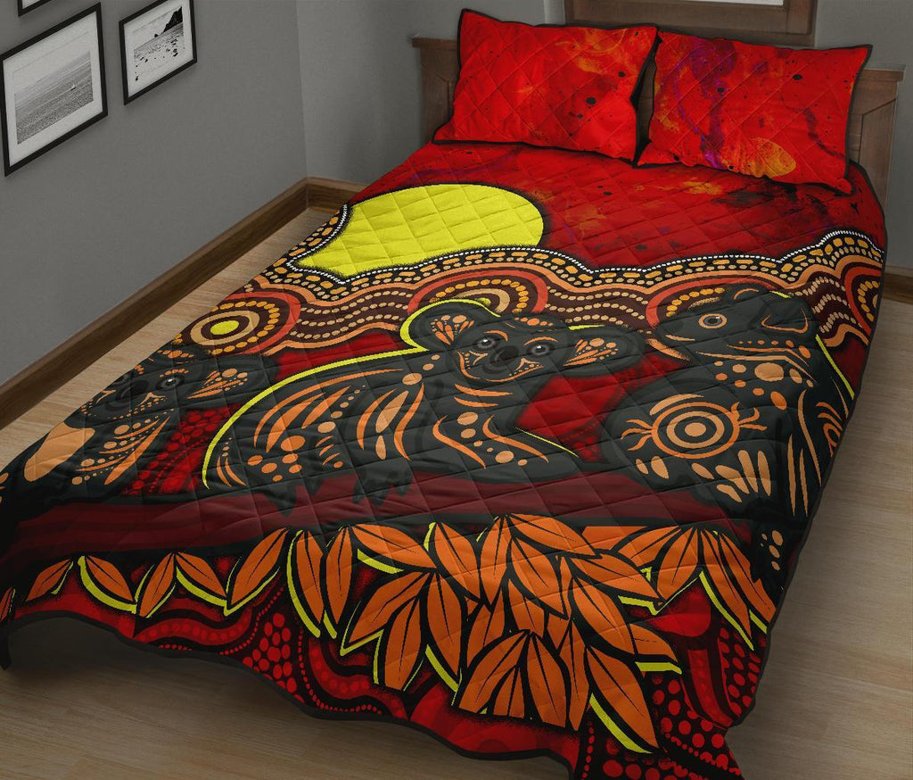 aboriginal-quilt-bed-set-australian-indigenous-koala