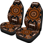 aboriginal-car-seat-cover-boomerang-dot-painting-circle-patterns-flowers