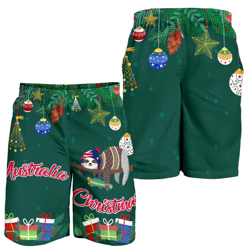 christmas-mens-shorts-green-merry-christmas