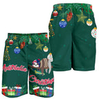 christmas-mens-shorts-green-merry-christmas