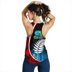 Aotearoa Rugby Black Maori Women Racerback Tank Kiwi and Silver Fern New Zealand - Vibe Hoodie