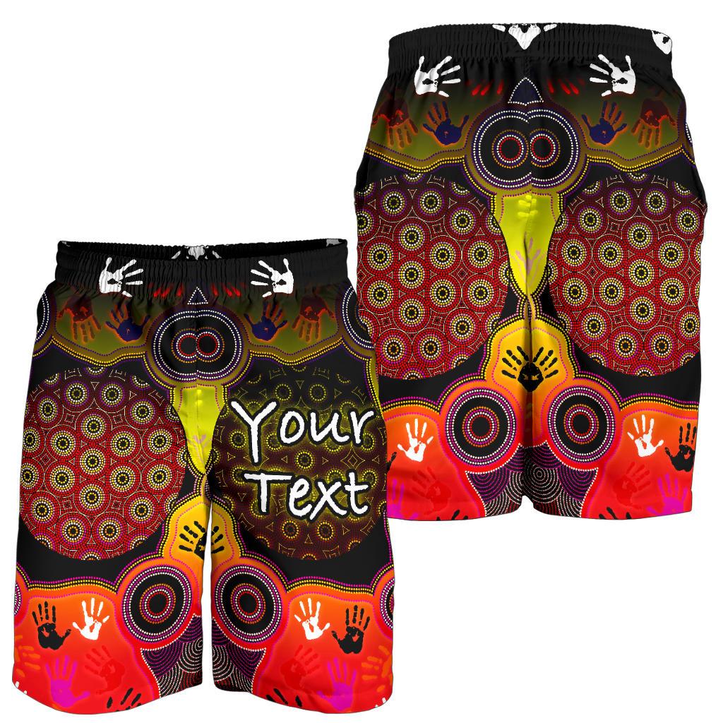 custom-aboriginal-mens-shorts-indigenous-circle-dot-painting-hand-art