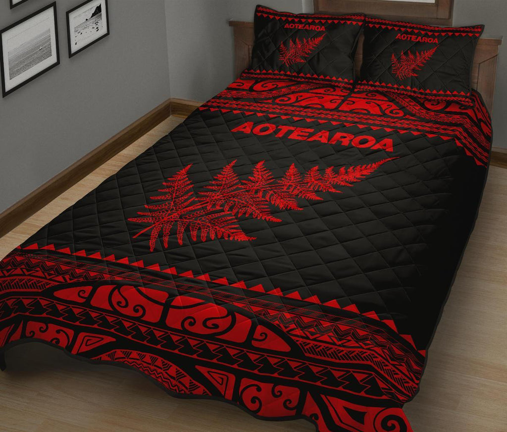 aotearoa-new-zealand-maori-quilt-bed-set-silver-fern-red