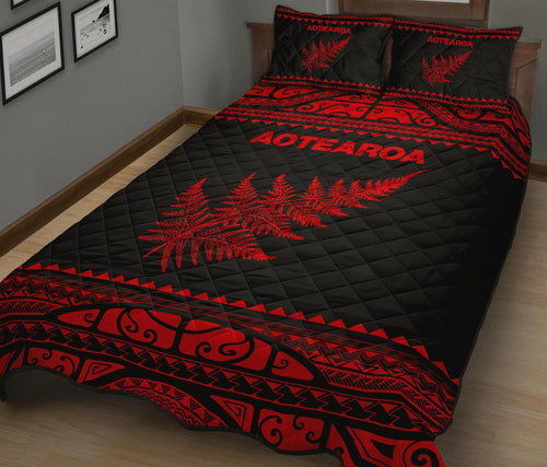 aotearoa-new-zealand-maori-quilt-bed-set-silver-fern-red