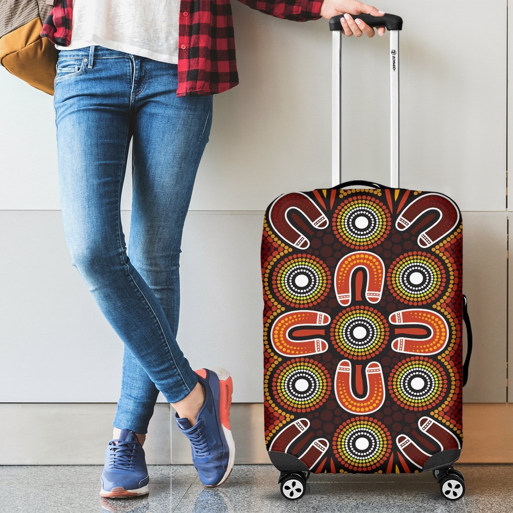 aboriginal-luggage-covers-aboriginal-dot-painting-flowers-style