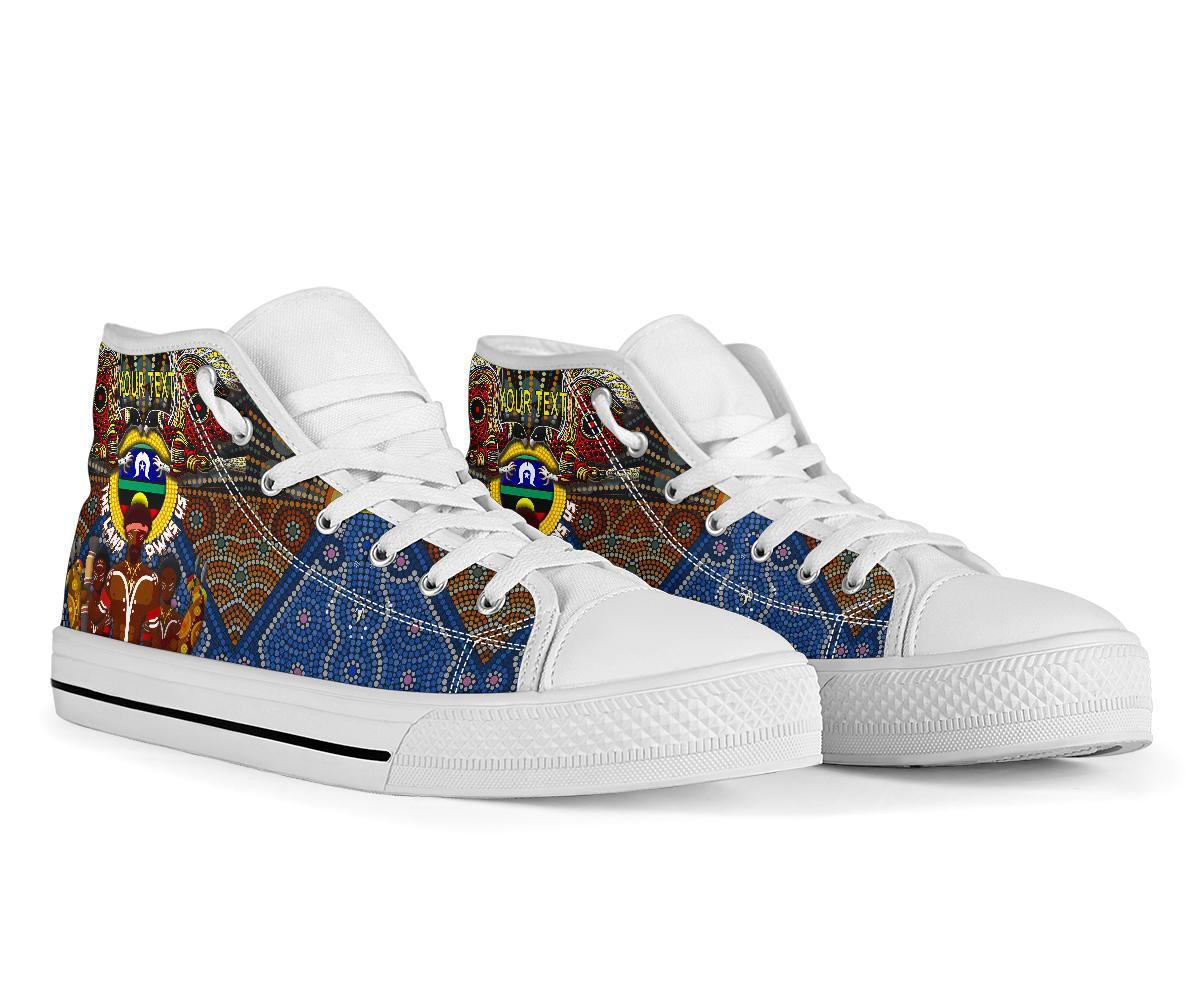 custom-text-the-land-owns-us-high-top-shoe