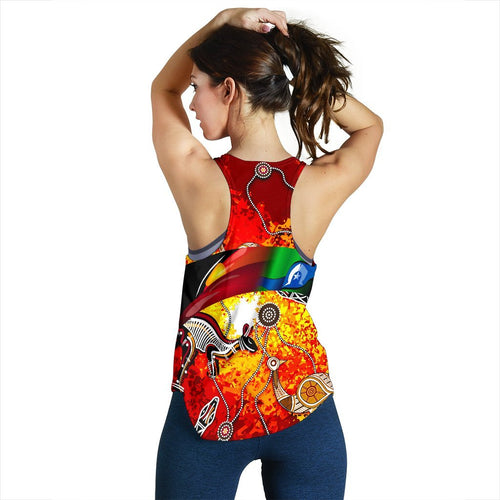 Indigenous Women's Racerback Tank  - Naidoc Week Always Will Be - Vibe Hoodie