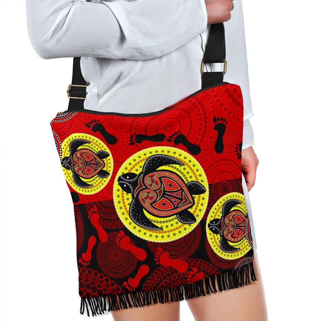 aboriginal-boho-bags-turtle-footprint-circle-dot-painting
