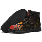 all-season-boot-aboriginal-snake-with-dot-painting