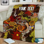 custom-aboriginal-premium-blanket-kangaroo-and-lizard-dot-painting-art