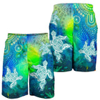 aboriginal-mens-shorts-indigenous-turtle-ocean-dot-painting-art