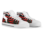 south-sydney-rabbitohs-high-top-shoe-anzac-day-poppy-flower-vibes