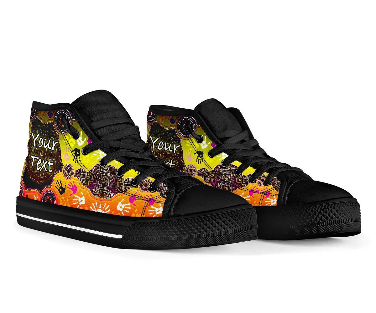 custom-aboriginal-high-top-shoe-indigenous-circle-dot-painting-hand-art-bn18