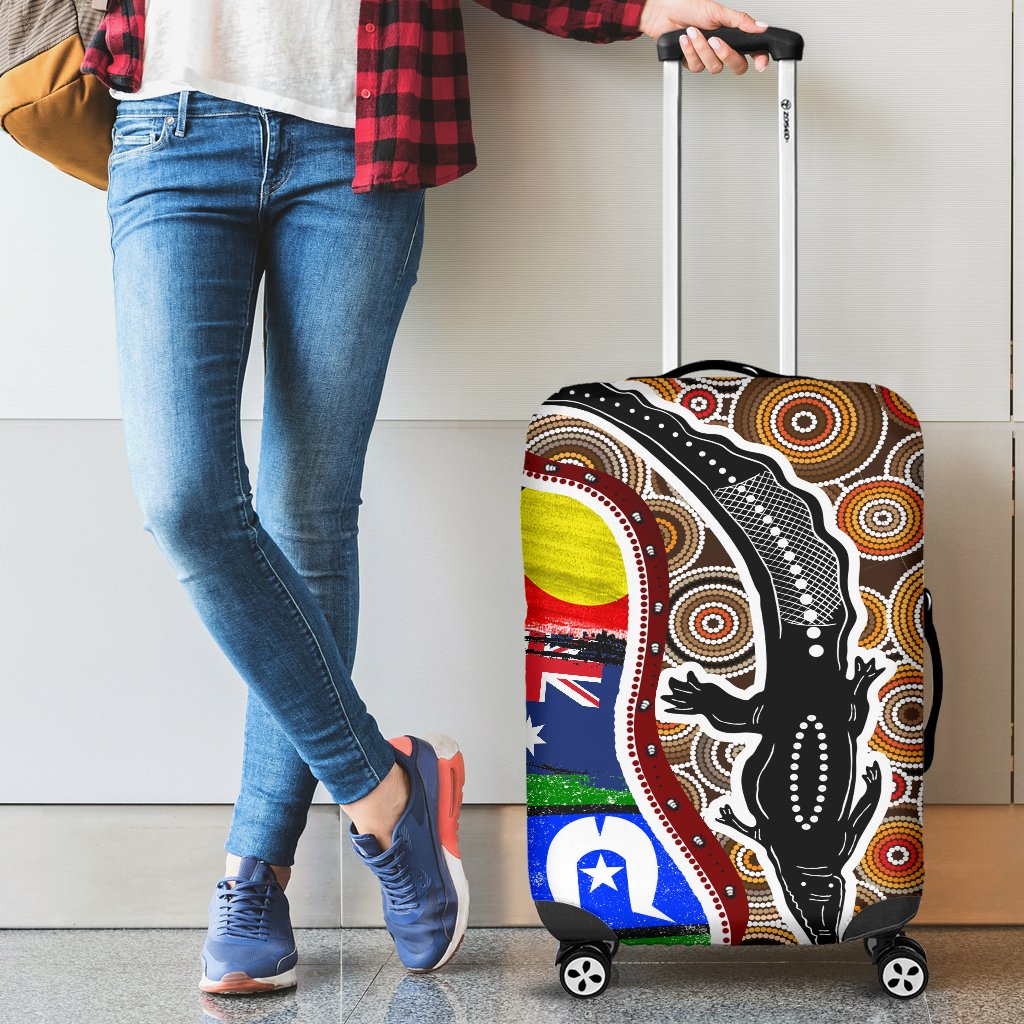 luggage-cover-australian-aboriginal-crocodile-with-naidoc-flags