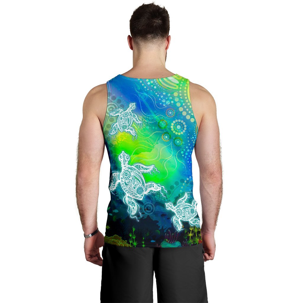 aboriginal-mens-tank-top-indigenous-turtle-ocean-dot-painting-art
