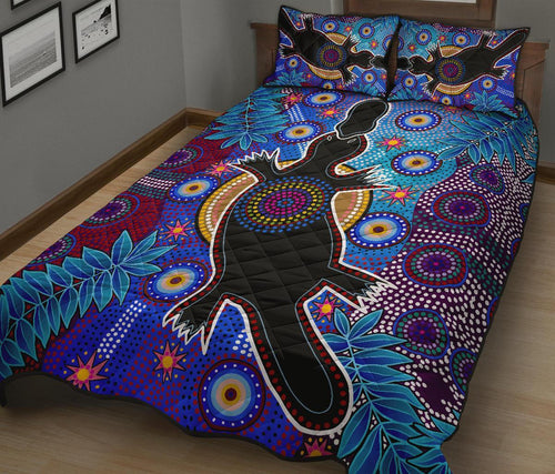 aboriginal-quilt-bed-set-indigenous-platypus