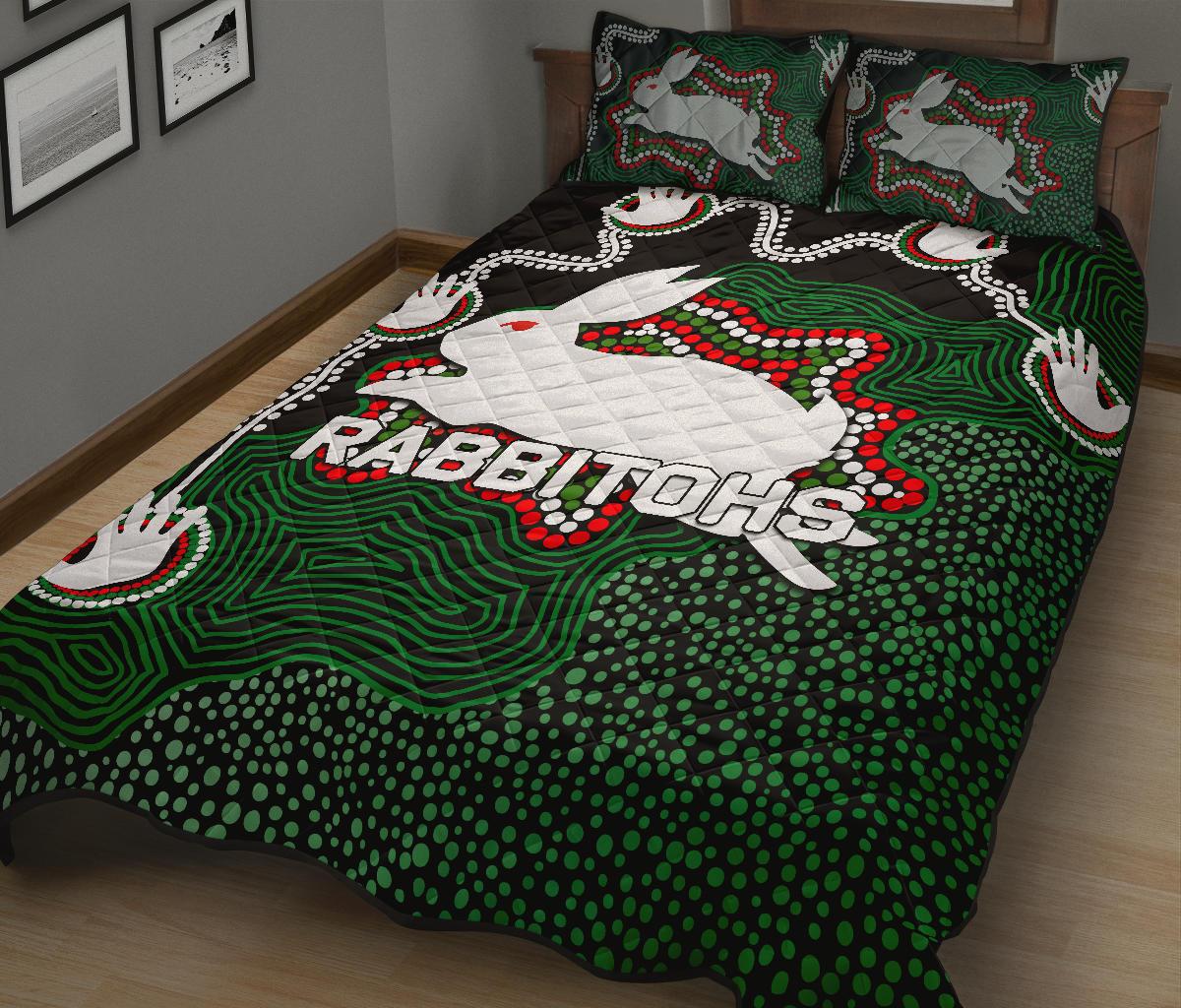 rabbitohs-quilt-bed-set-aboriginal-2