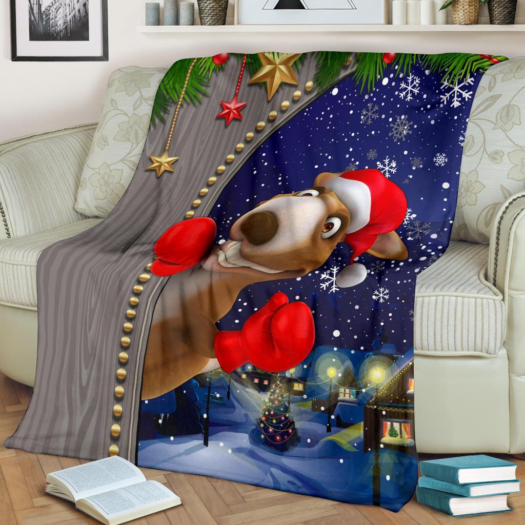 christmas-premium-blanket-funny-kangaroo-christmas