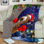 christmas-premium-blanket-funny-kangaroo-christmas